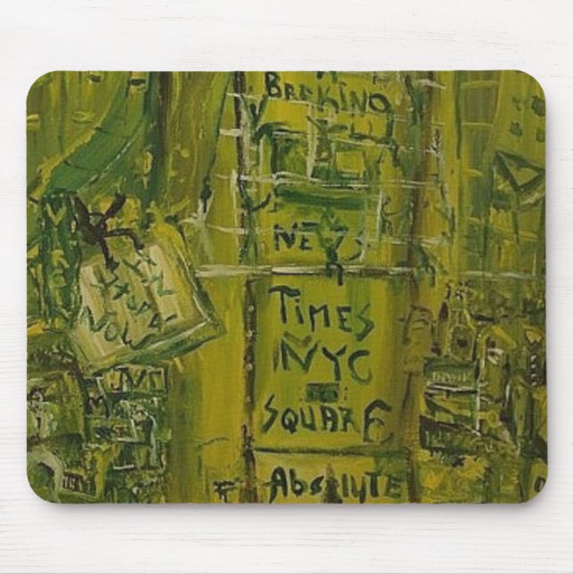 TIMES SQUARE LIME MOUSE PAD (Front)