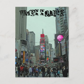 Times Square Manhattan New York Postcard by teknogeek at Zazzle