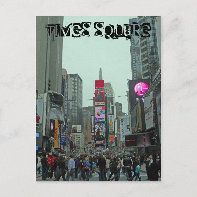Times Square Manhattan New York Postcard (Front)
