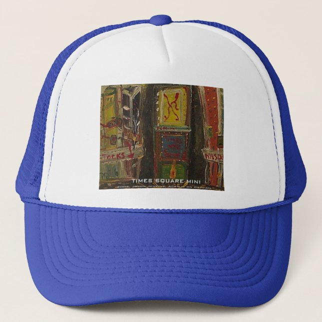 times square mini trucker hat (Front)