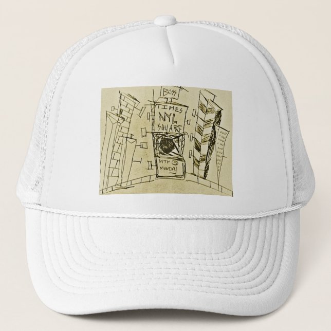 TIMES SQUARE MONDAYS TRUCKER HAT (Front)
