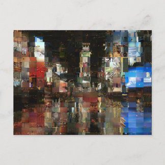 times square mosaic postcard
