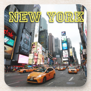 Times Square New York City USA Beverage Coaster