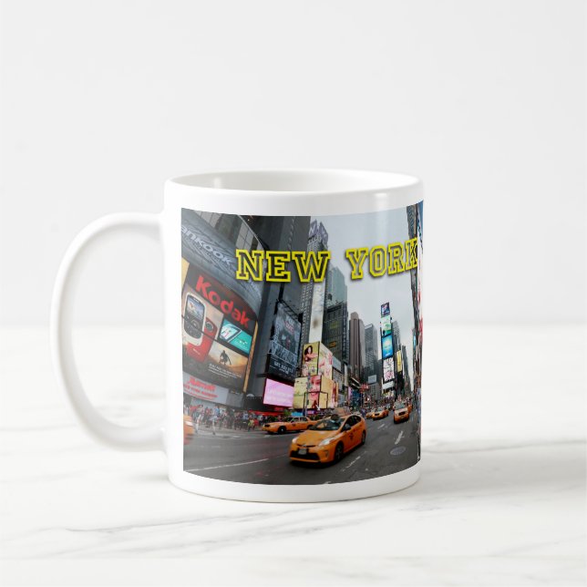 Times Square New York City USA Coffee Mug (Left)