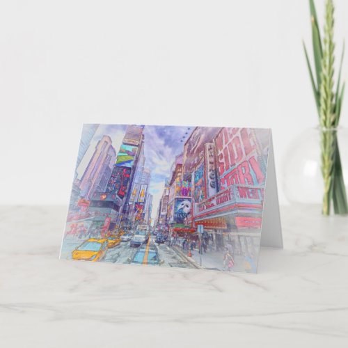 Times Square New York Holiday Card