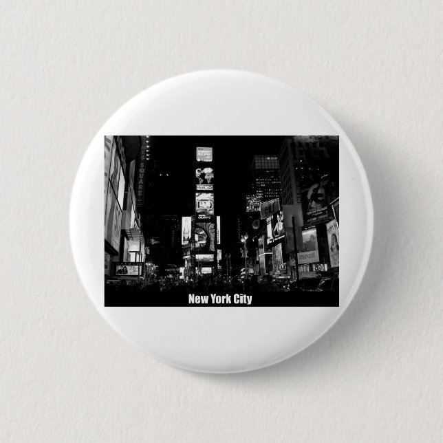 Times Square-New York Pinback Button (Front)