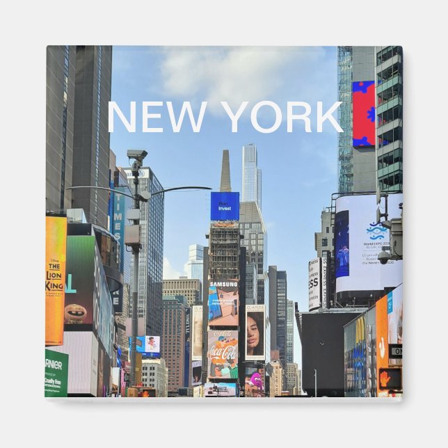 Times Square New York Souvenir Magnet (Front)