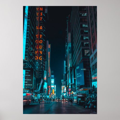Times Square New York United States Poster