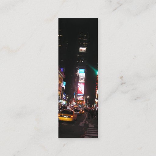 Customizable Times Square-NYC Bookmark Business Card Templates