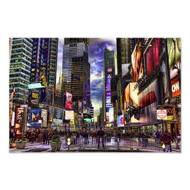Times Square Photo in HDR Print (Front)
