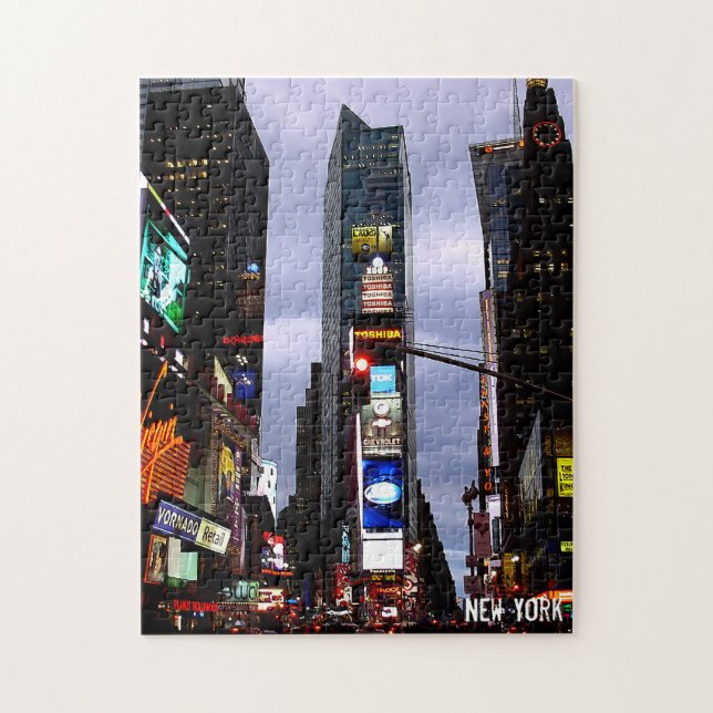 Times Square Puzzle New York City Souvenirs (Vertical)