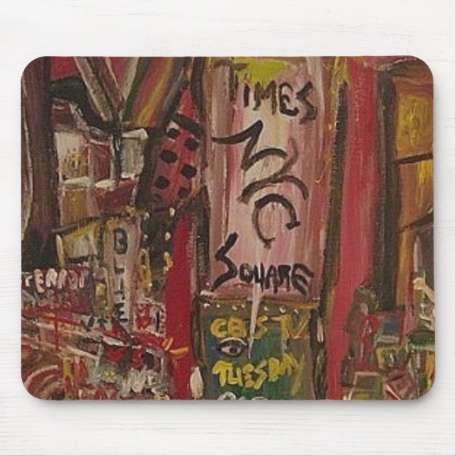 TIMES SQUARE RED MOUSE PAD (Front)