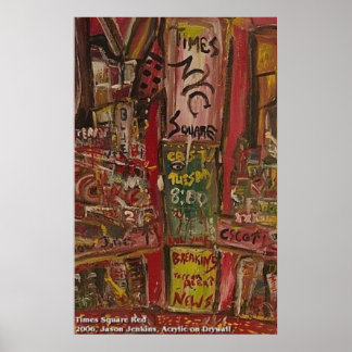 TIMES SQUARE RED POSTER