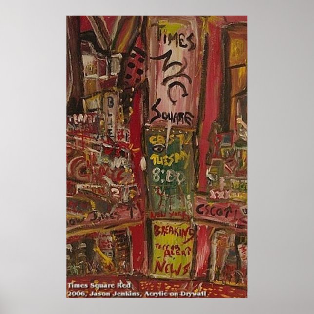 TIMES SQUARE RED POSTER (Front)