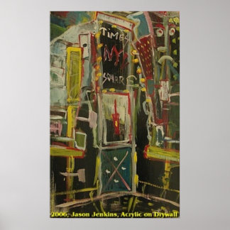 TIMES SQUARE RED WINE POSTER