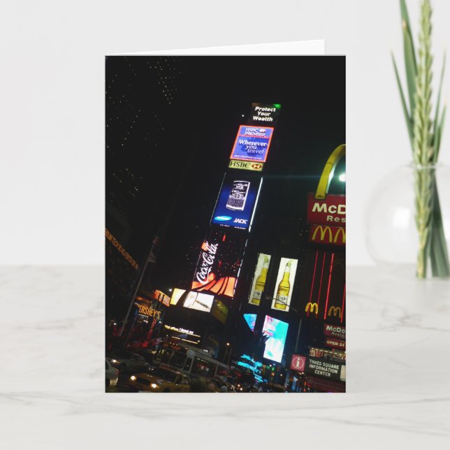times square signs card (Front)