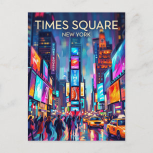 Times Square USA Postcard