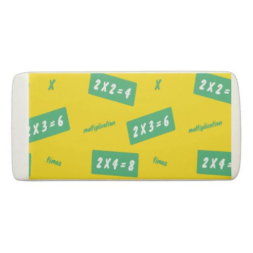 Times two yellow learning eraser