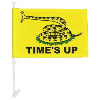Time's Up car flag