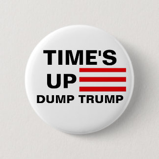 Time's Up Dump Trump Pinback Button