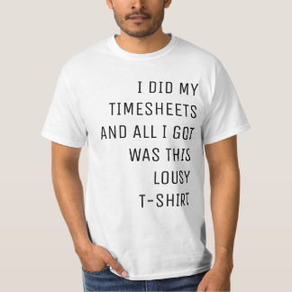 Timesheet Shirt