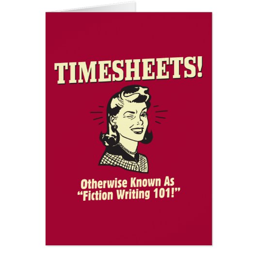 Timesheets: Fiction Writing 101 Cards (Front)