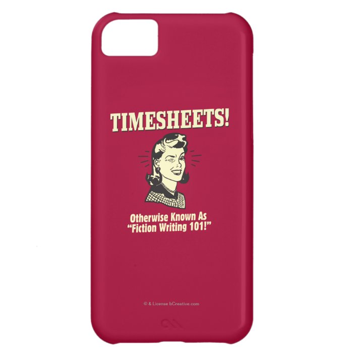 Timesheets Fiction Writing 101 iPhone 5C Cases