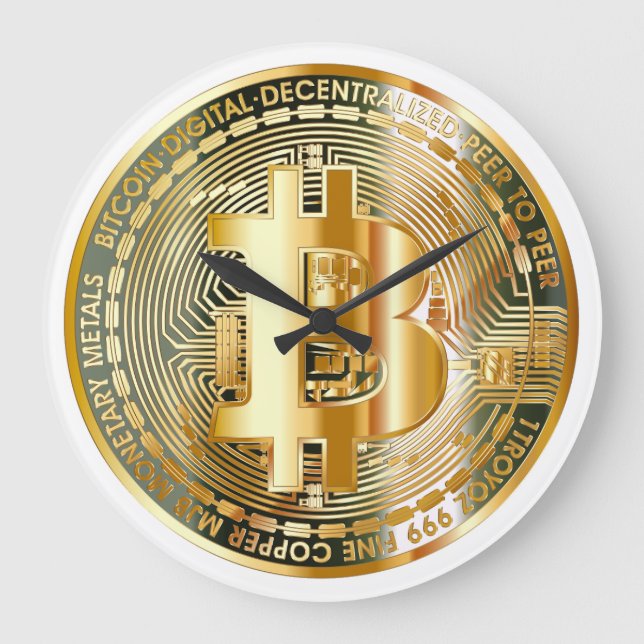 Timing the Ups and Downs: A Bitcoin Large Clock (Front)