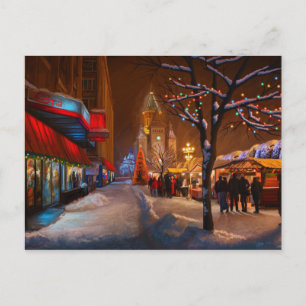 Timisoara Christmas Market Holiday Postcard