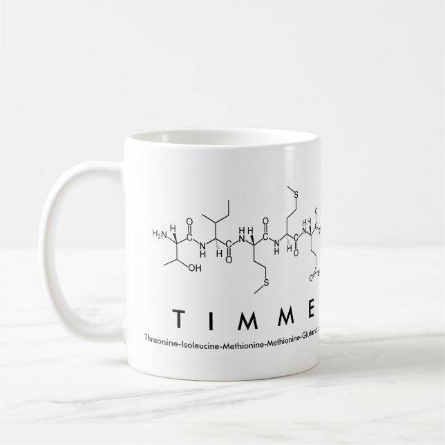 Timme peptide name mug (Left)