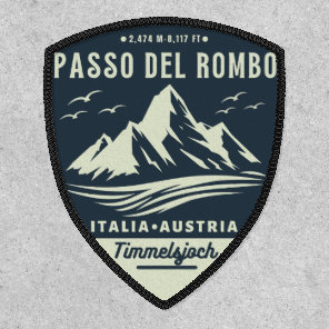 Timmelsjoch motorcycle passo del rombo nature patch