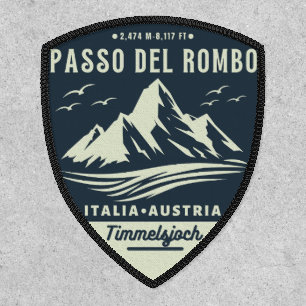 Timmelsjoch motorcycle passo del rombo nature patch