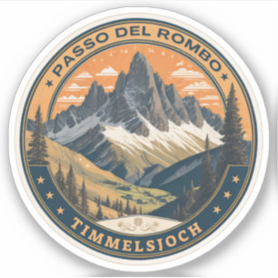 Timmelsjoch - passo del rombo motorbike trip Sticker