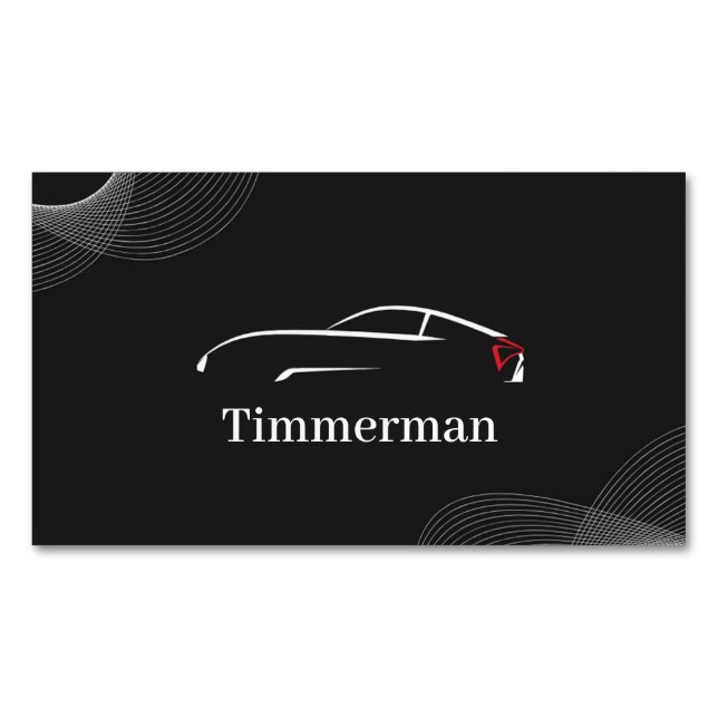 Timmerman — Automotive Care & Vehicle Enhancement Business Card Magnet (Front)