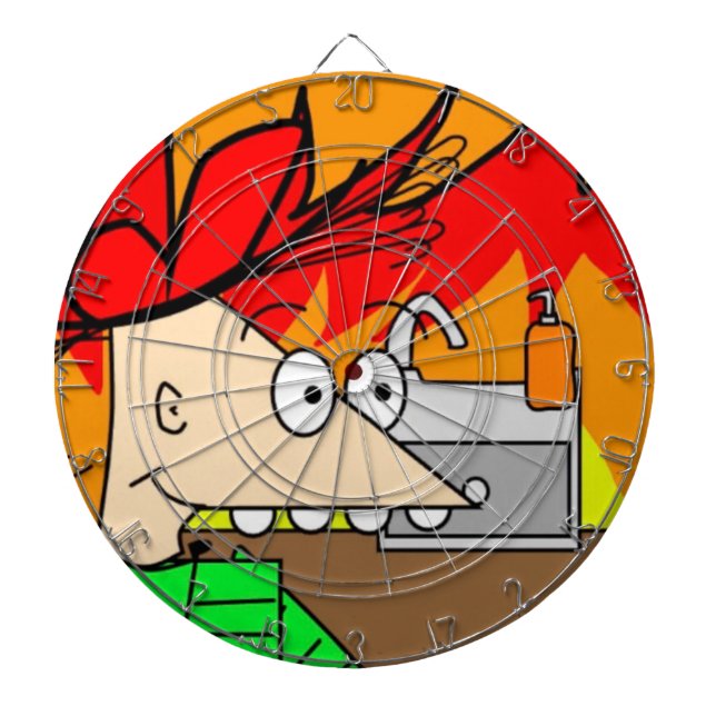 Timmy Trembled Dart Board (Front)