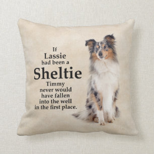 Timmy's Blue Merle Sheltie Pillow