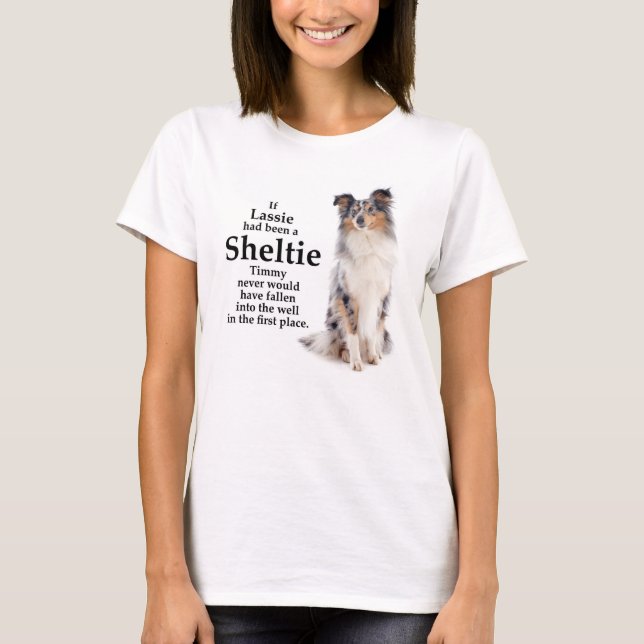 Timmy's Blue Merle Sheltie T-shirt (Front)