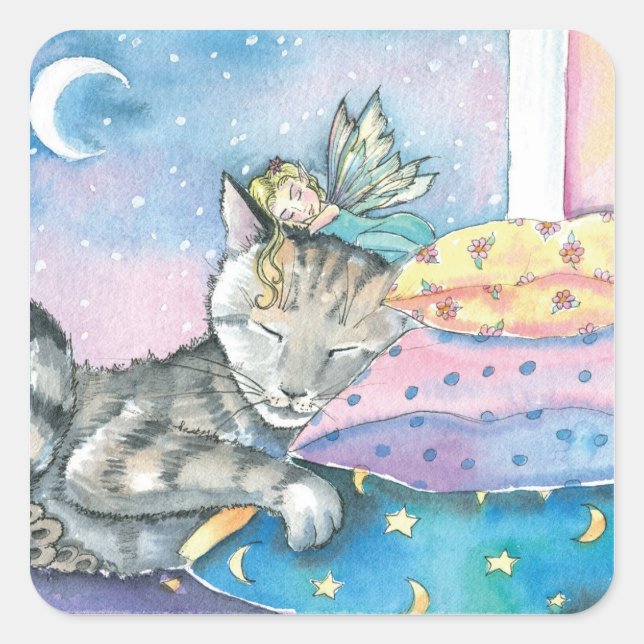 Timmy's Fairy Tabby Cat Stickers (Front)