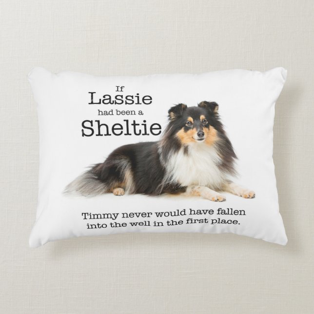 Timmy's Tri-Color Sheltie Pillow (Front)