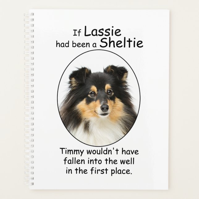 Timmy's Tri-Color Sheltie Planner (Front)
