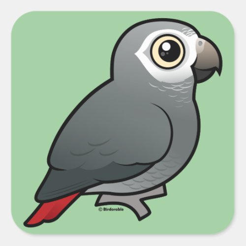 Cute African Grey Parrot T-Shirts & Gifts by Birdorable