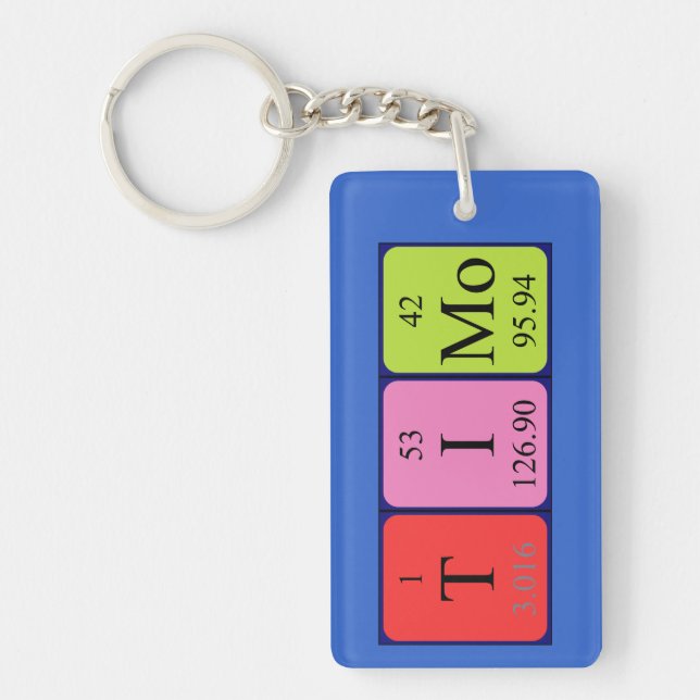 Timo periodic table name keyring (Front)