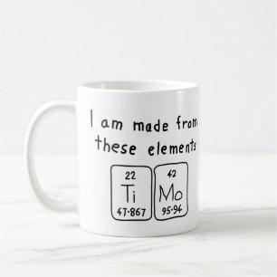Timo periodic table name mug