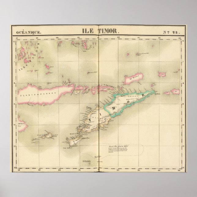 Timor Island Oceania no 28 Poster (Front)