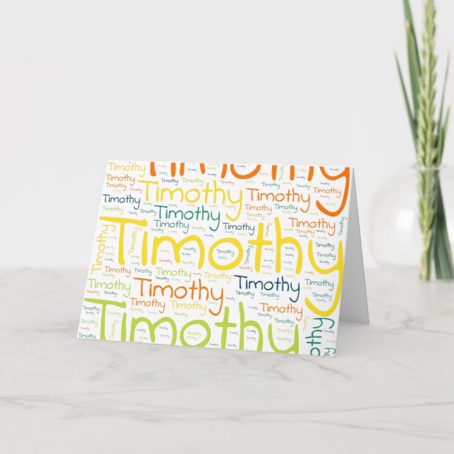 Timothy Card (Front)