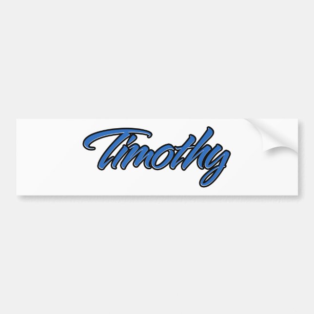 Timothy Name blue Aufkleber Sticker Autoaufkleber (Front)