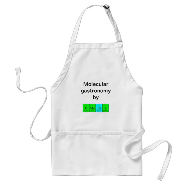Timothy periodic table name apron (Front)