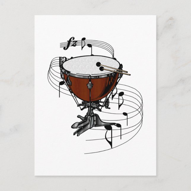Timpani (Kettle Drum) Postcard (Front)