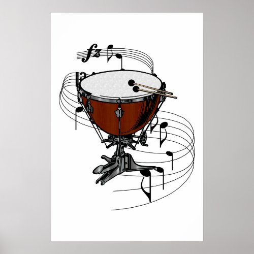 Timpani Kettle Drum Poster