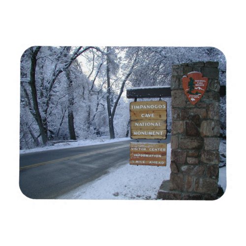 Timpanogos Cave National Monument Winter Sign Magnet